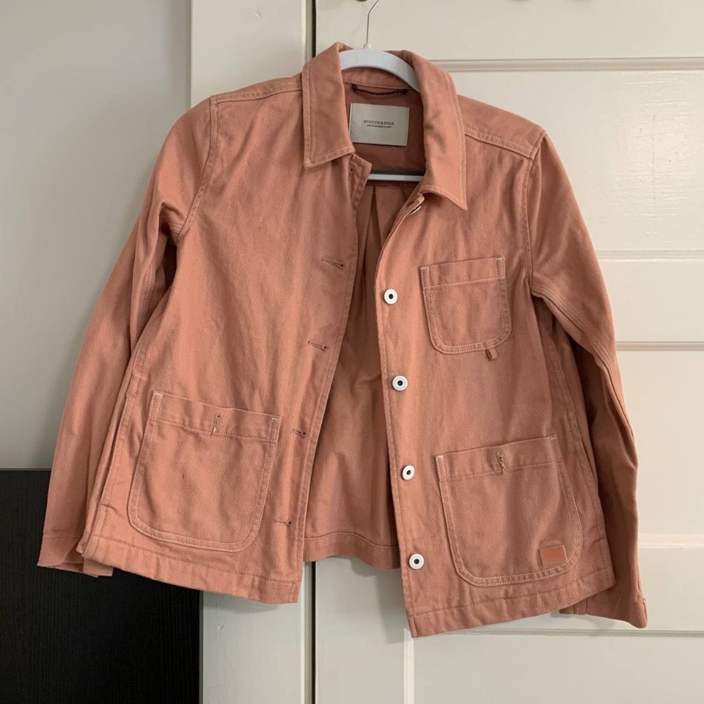Scotch and Soda Dusty Pink Denim Jacket